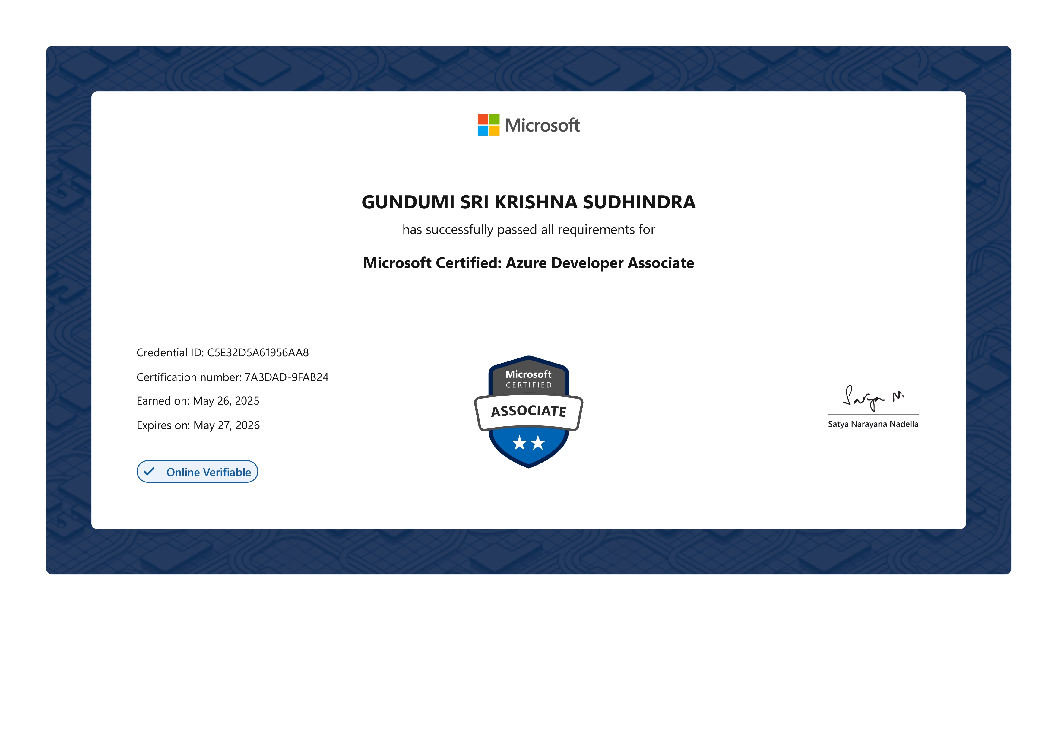 Azure Certificate